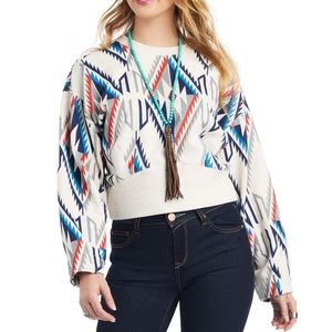 ARIAT Ladies Chimayo Southwestern Sweatshirt LIKE NEW LARGE